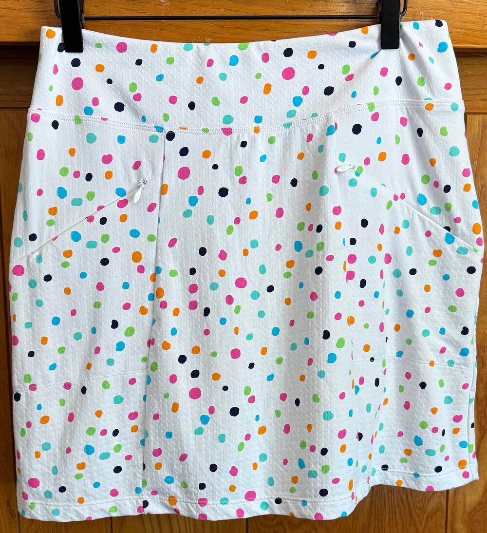 IBKÜL Evelyn Sun Protective Golf Skort Multi Polka Dot S